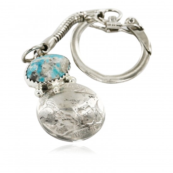 Vintage Style OLD Buffalo Coin Certified Authentic Navajo .925 Sterling Silver Natural Turquoise Native American Keychain 10336-4 All Products 10336-4 10336-4 (by LomaSiiva) Vintage Style OLD Buffalo Coin Certified Authentic Navajo .925 Sterling Silver Natural Turquoise Native American Keychain 10336-4 All Products 10336-4 10336-4 (by LomaSiiva)