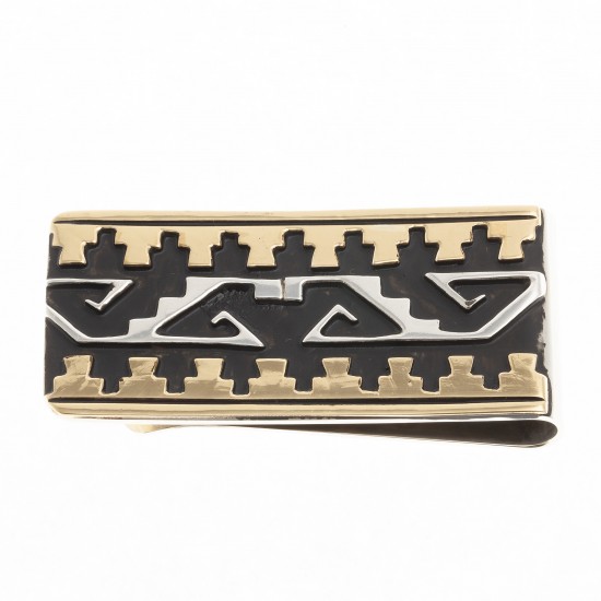 Water Wave Cloud 12kt Gold Filled .925 Sterling Silver Certified Authentic Handmade Navajo Native American Money Clip 24536-3 All Products NB180620173143 24536-3 (by LomaSiiva) Water Wave Cloud 12kt Gold Filled .925 Sterling Silver Certified Authentic Handmade Navajo Native American Money Clip 24536-3 All Products NB180620173143 24536-3 (by LomaSiiva)