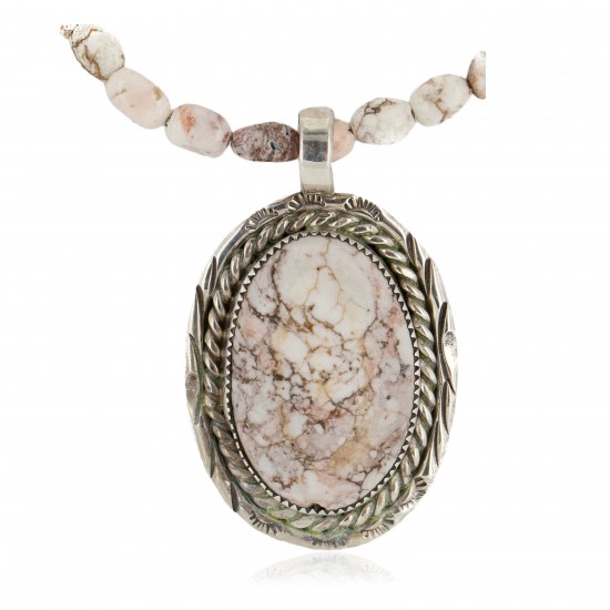White Buffalo .925 Sterling Silver Certified Authentic Navajo Native American Handmade Necklace and Pendant 12924-2-25289 All Products NB151218000406 12924-2-25289 (by LomaSiiva) White Buffalo .925 Sterling Silver Certified Authentic Navajo Native American Handmade Necklace and Pendant 12924-2-25289 All Products NB151218000406 12924-2-25289 (by LomaSiiva)