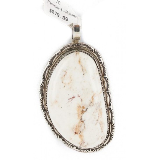 .925 Sterling Silver Handmade Certified Authentic Navajo Natural White Buffalo Native American Necklace 15063 All Products NB151204024648 15063 (by LomaSiiva) .925 Sterling Silver Handmade Certified Authentic Navajo Natural White Buffalo Native American Necklace 15063 All Products NB151204024648 15063 (by LomaSiiva)