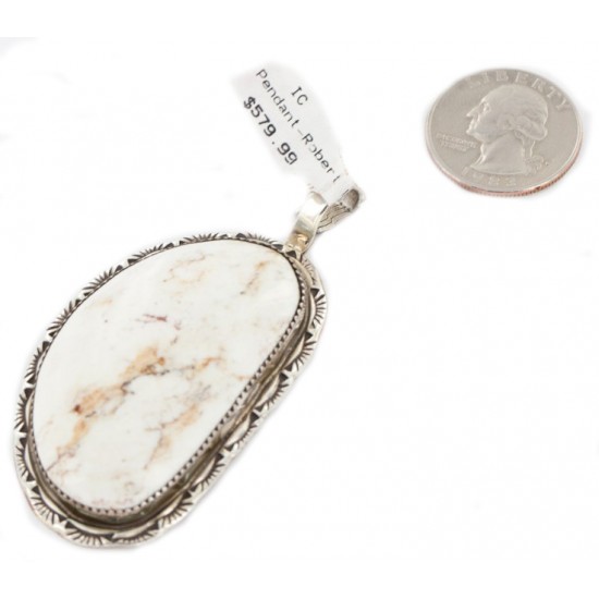 .925 Sterling Silver Handmade Certified Authentic Navajo Natural White Buffalo Native American Necklace 15063 All Products NB151204024648 15063 (by LomaSiiva) .925 Sterling Silver Handmade Certified Authentic Navajo Natural White Buffalo Native American Necklace 15063 All Products NB151204024648 15063 (by LomaSiiva)